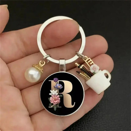 MyGiftHome 26 Letter Keychains Cup Pendants Bag Ornaments-R