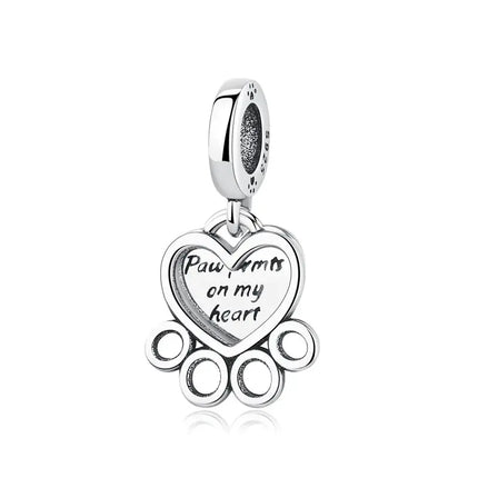 MyGiftHome S925 Silver Pet Charms for DIY Jewelry