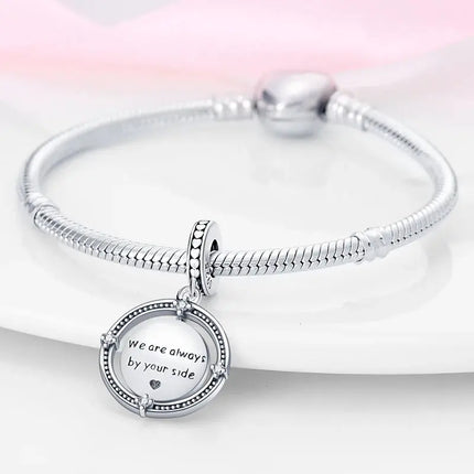 MyGiftHome S925 Silver Parent-Child Pendants for DIY Jewelry