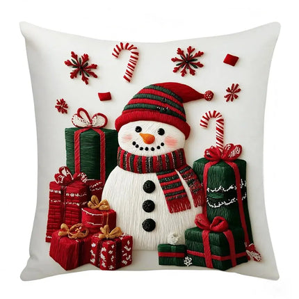 MyGiftHome Christmas Pillow Covers Snowman Pattern