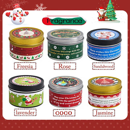 MyGiftHome Christmas Dry Flower Aromatherapy Candle Set