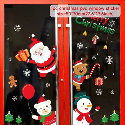 MyGiftHome Christmas Window Clings Stickers Wall Decals