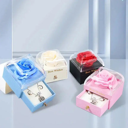 MyGiftHome Rose Jewelry Packaging Gift Box with Drawer MyGiftHome