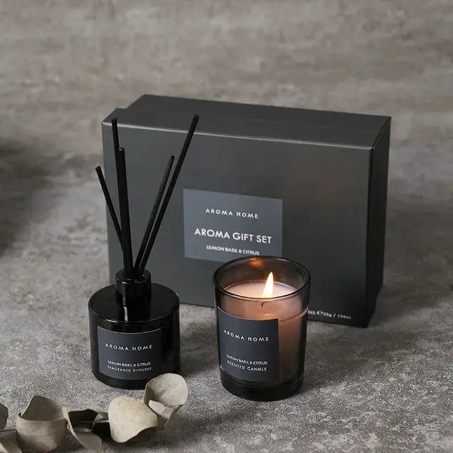 MyGiftHome Reed Diffuser & Scented Candle Gift Set
