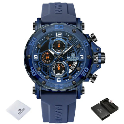 MyGiftHome Men's Quartz Sports Watch Silicone Strap (NAVIFORCE)-BEWBE