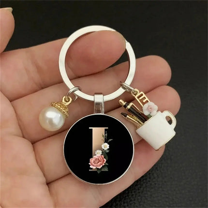 MyGiftHome 26 Letter Keychains Cup Pendants Bag Ornaments-I
