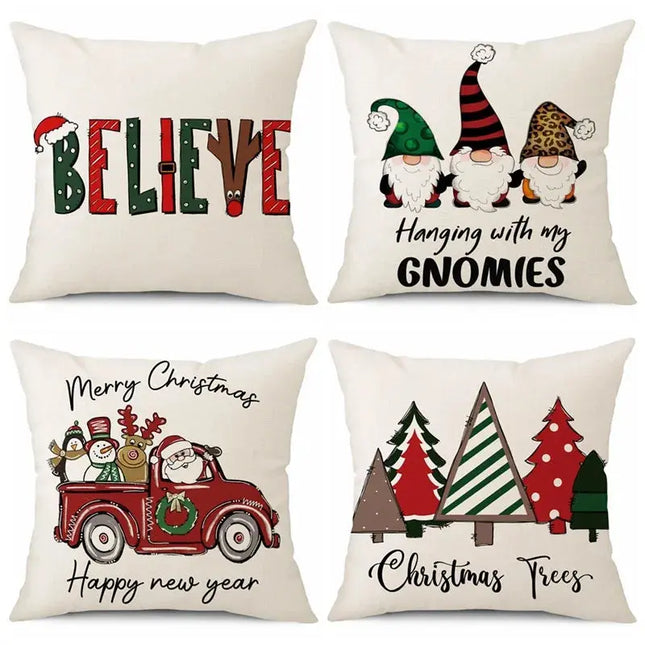 MyGiftHome Christmas Sofa Cushion Cover Pillowcase