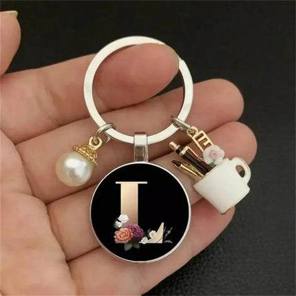 MyGiftHome 26 Letter Keychains Cup Pendants Bag Ornaments-L