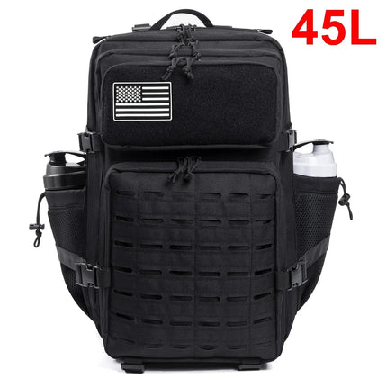 MyGiftHome 25L/45L Military Tactical  Backpack for Outdoors-Black 45L