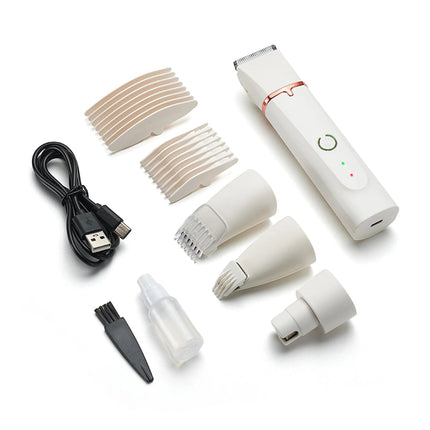 MyGiftHome 4-in-1 Dog Grooming Clippers Kit-Creamy White
