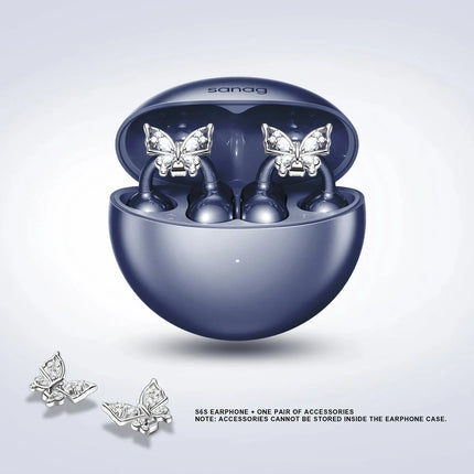 MyGiftHome Open Ear Free Clip-On Headphones Earbuds with Jewelry Design MyGiftHome