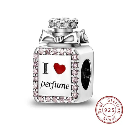 MyGiftHome S925 Silver Pink Charms DIY Jewerlry Accessories