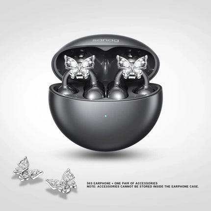 MyGiftHome Open Ear Free Clip-On Headphones Earbuds with Jewelry Design MyGiftHome