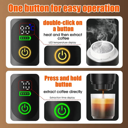 MyGiftHome 3-in-1 Portable Espresso Coffee Machine