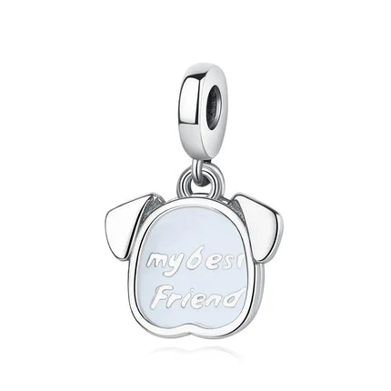 MyGiftHome S925 Silver Pet Charms for DIY Jewelry