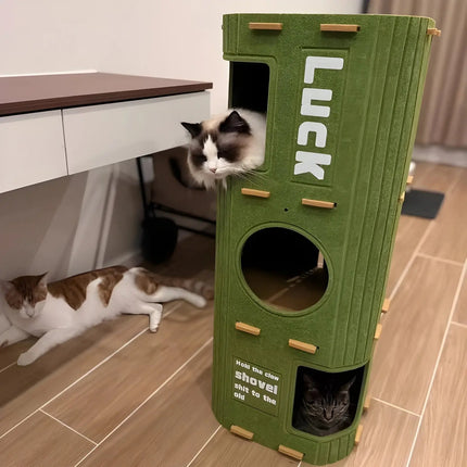 MyGiftHome Felt Multilayer Cat Nest Cat Climbing Frame