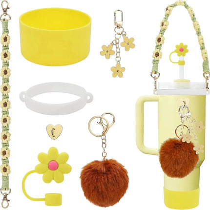 MyGiftHome Cup Accessories Set for 40oz Stanley Tumbler-Yellow