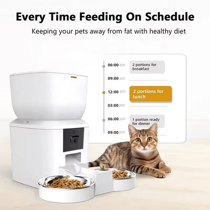 MyGiftHome Automatic Cat Feeder with 1080P Camera