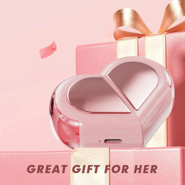 MyGiftHome Heart Shaped Rotatable Bluetooth Earphones
