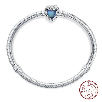 MyGiftHome S925 Silver Twisted Cable Bracelet with Pendant-Style 21