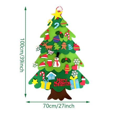 MyGiftHome DIY Felt Christmas Tree with 32PCS Ornaments