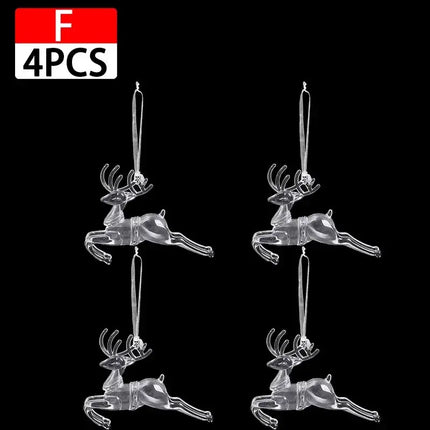 MyGiftHome Crystal Christmas Tree Ornaments Party Hanging Decor-Style F