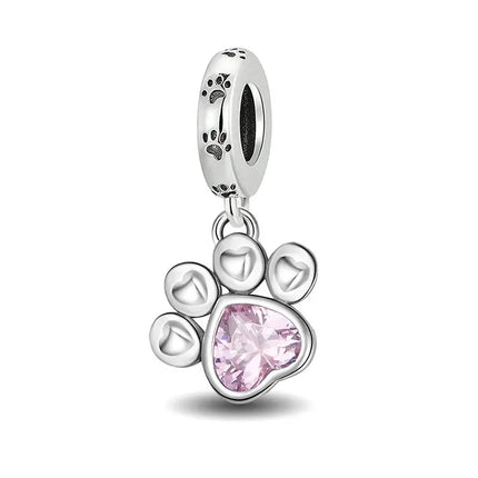 MyGiftHome 925 Sterling Silver Love Heart Charms-Style 17
