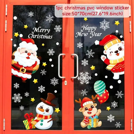 MyGiftHome Christmas Window Clings Stickers Wall Decals