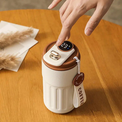 MyGiftHome 15oz Thermos Cup with Temperature Display
