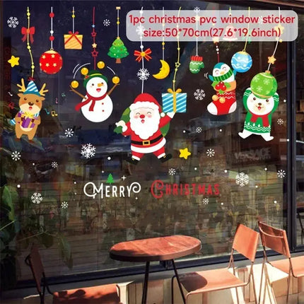 MyGiftHome Christmas Window Clings Stickers Wall Decals