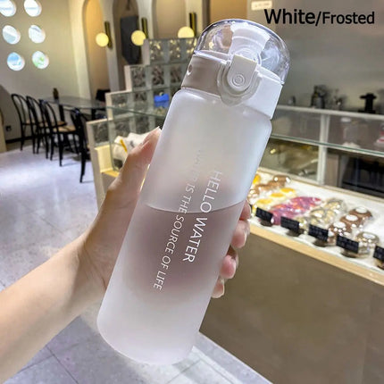 MyGiftHome 26oz Clear/Frosted Water Bottle-White (frosted)