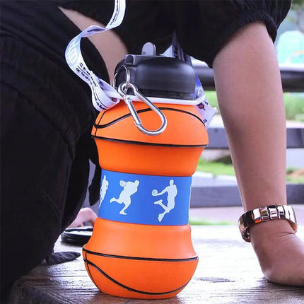 MyGiftHome 19oz Collapsible Silicone Ball Shaped Water Bottle