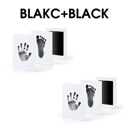 MyGiftHome Baby Hand and Footprint Clean Touch Inkless Pad-Black+Black