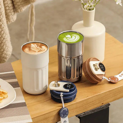 MyGiftHome 15oz Thermos Cup with Temperature Display