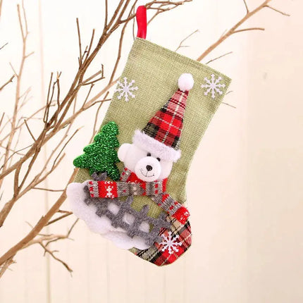 MyGiftHome Cartoon Christmas Socks Xmas Hanging Stockings-Style 17