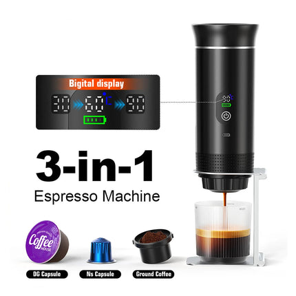 MyGiftHome 3-in-1 Portable Espresso Coffee Machine