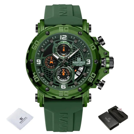 MyGiftHome Men's Quartz Sports Watch Silicone Strap (NAVIFORCE)-GNWGN