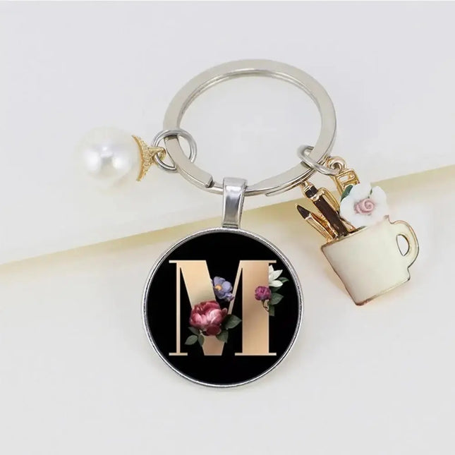 MyGiftHome 26 Letter Keychains Cup Pendants Bag Ornaments
