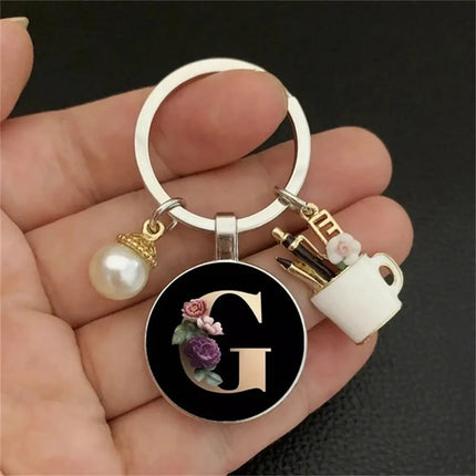 MyGiftHome 26 Letter Keychains Cup Pendants Bag Ornaments-G
