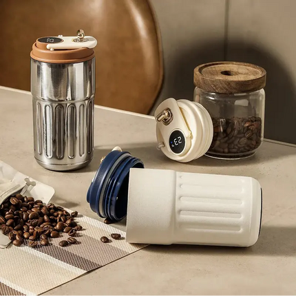 MyGiftHome 15oz Thermos Cup with Temperature Display