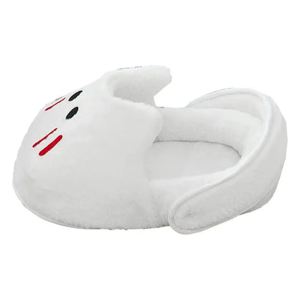 MyGiftHome Cat Slipper Bed Semi-Closed Pet Nest-White