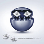 Blue Earphone + Silver Flower