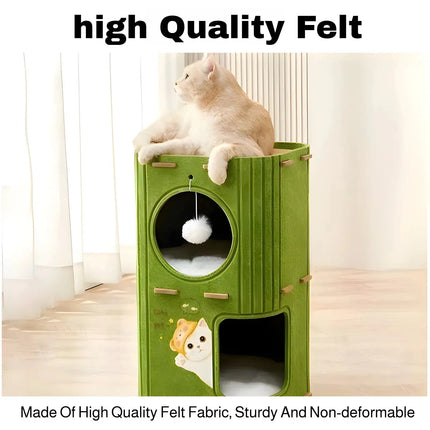 MyGiftHome Felt Multilayer Cat Nest Cat Climbing Frame