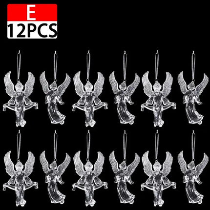 MyGiftHome Crystal Christmas Tree Ornaments Party Hanging Decor-Style E