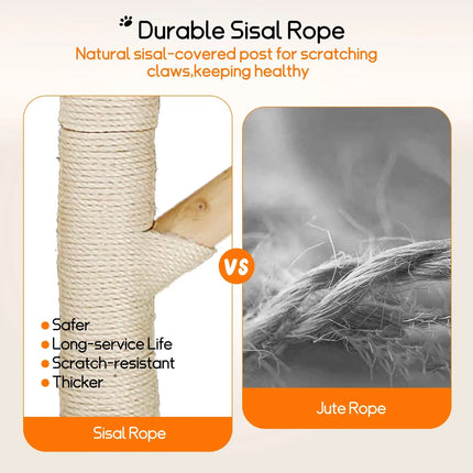 MyGiftHome Multi-Level Cat Tower with Scratching Posts