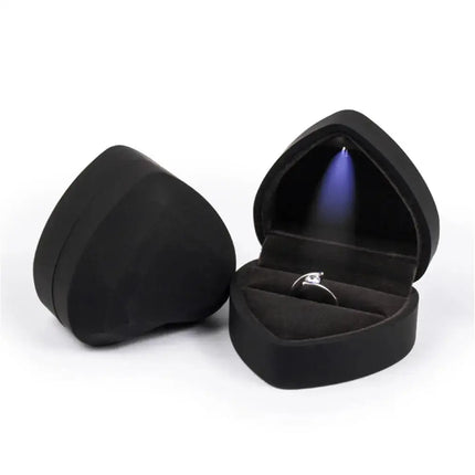 MyGiftHome Ring Box with LED Light Square and Heart Shapes MyGiftHome