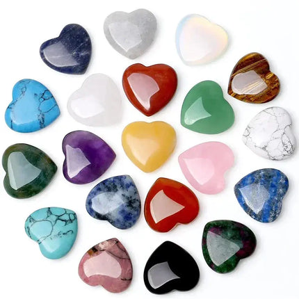 MyGiftHome Heart Shaped Natural Crystals Mineral Healing Stones