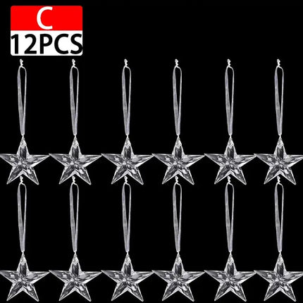 MyGiftHome Crystal Christmas Tree Ornaments Party Hanging Decor-Style C