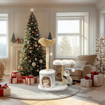 MyGiftHome Multi-Level Cat Tower with Scratching Posts