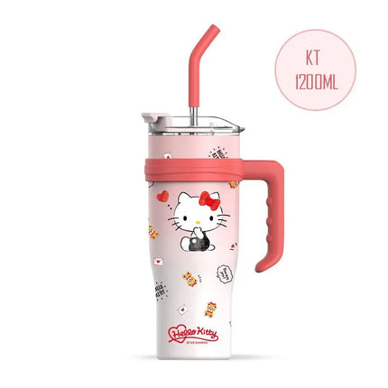 MyGiftHome 40oz Stainless Steel Tumbler with Handle-Hello Kitty
